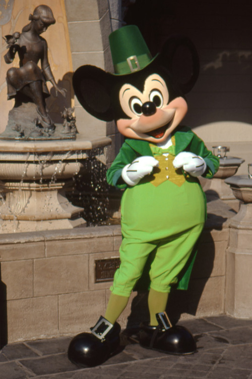 Mickey celebrating St. Patricks Day in 1978