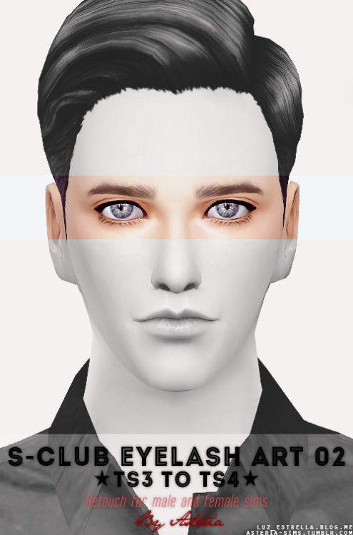 I was keep thinking that male sims also needs natural eyelashes. when i playing ts3, I’m alway