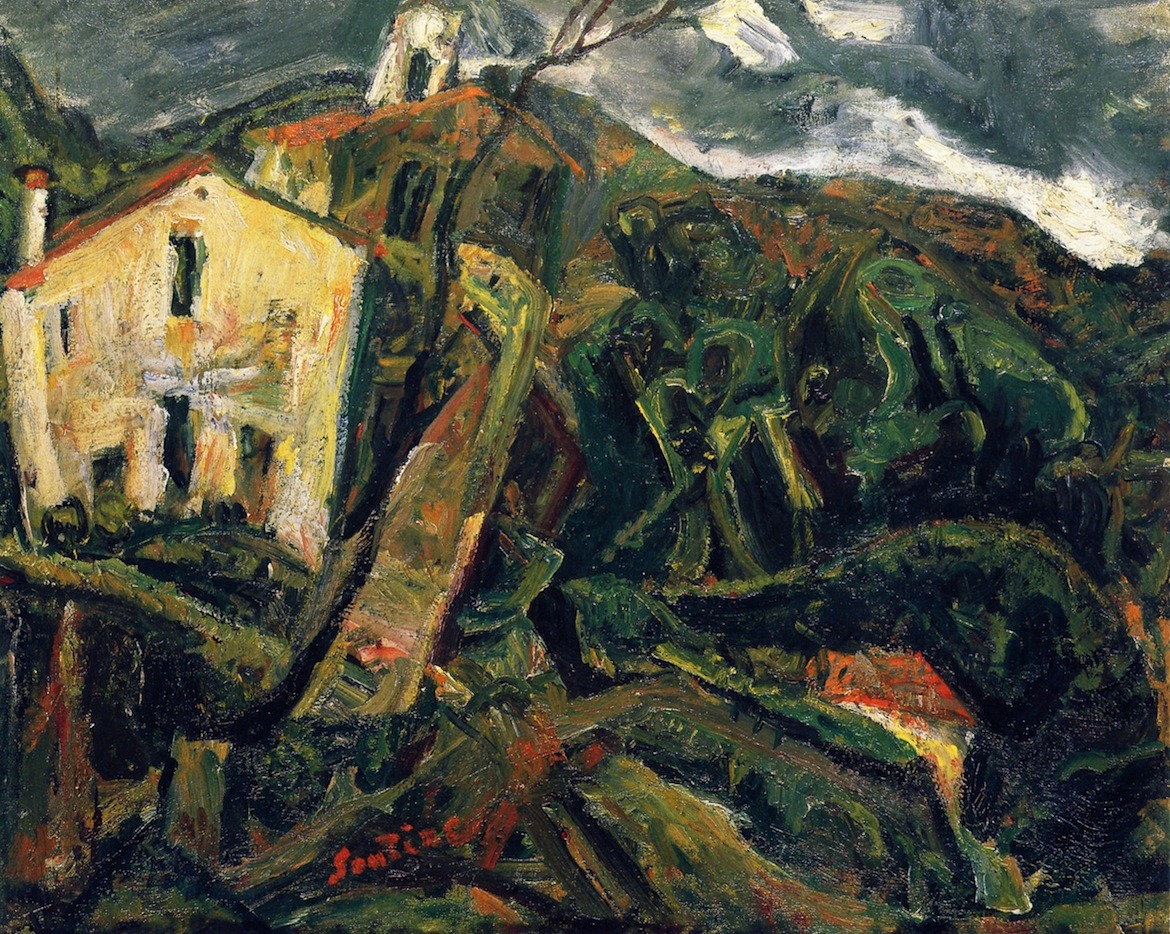 Chaïm Soutine (Smiloviči, Minsk, 1894 - Paris 1943); Céret Landscape, c. 1920;