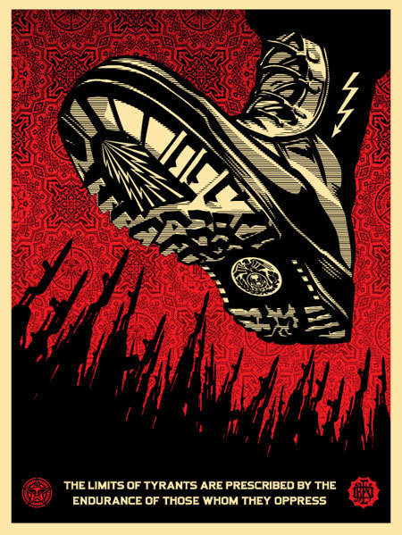 Tyrant Boot (2008) by Shepard Fairey