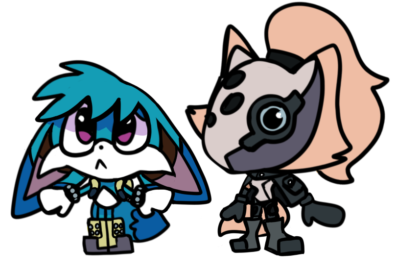Lily Adantum — I drew chibi Whisper and Kit from sonic.