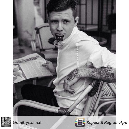  by @dmitrystelmah #cafe #newspaper #tattoo #street #spb