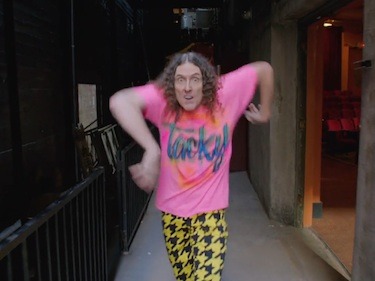 splitsider:
“ Behold the first video from Weird Al’s Mandatory Fun album.
”
The neon … is blinding!