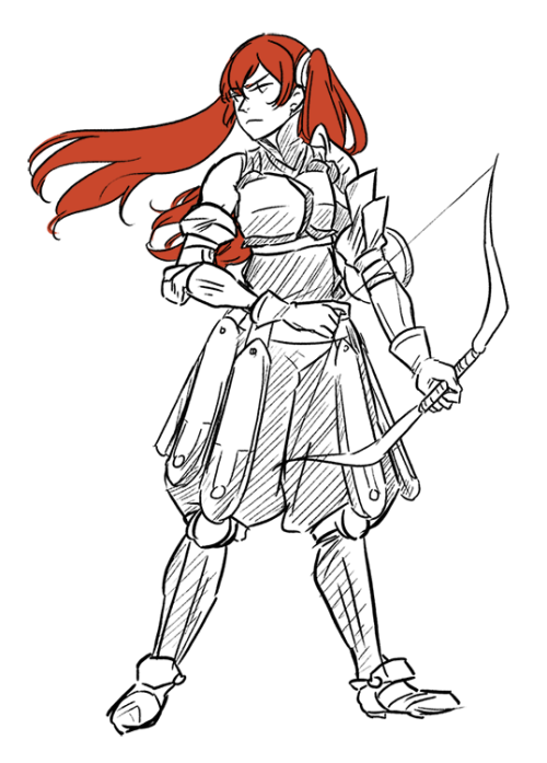 dekoart: i like the bow knight class uniform because it’s based on the samurai and that’