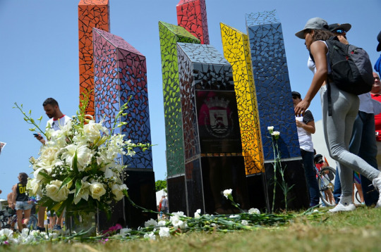 purelintrash:   The Advocate  Puerto Rico has unveiled its first LGBT monument, which also serves as a memorial to the 49 victims of the June 12 massacre at Orlando’s Pulse nightclub. Most of the people killed were LGBT and Latino, and a majority of