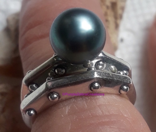 This is coming soon to my shop:  Purple Zebra CreationsTahitian Pearl with Strong Blue Overtone