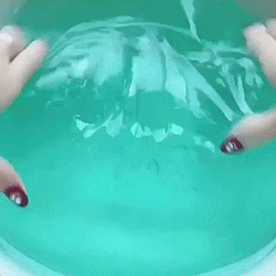 Teal/Grey Stimboard With Wax Melting And Water Slime For Anon