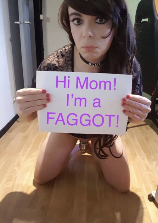 chantalagain:  supersissyconnie:secretsissyexposer:Here we have @sissy-joyce (or Jens if she’s pretending to be a boy) begging to be humiliated. Who am I to say no?   Sharing is caring! ❤️    💋Always happy to help a sissy faggot sister with her