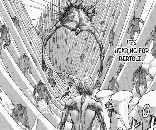 I’m pretty sure what happens next chapter is that Bertolt, even if he’s a puppet, will recognize Ann