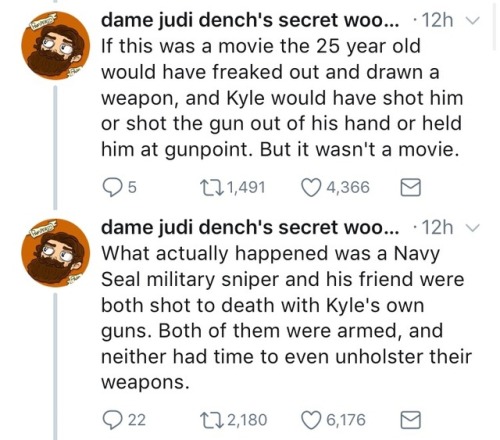 alwaysbewoke: tldr? if trained military ppl who are most comfortable around guns are still getting g