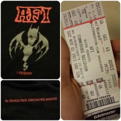 #AFI tonight at the #commodoreballroom ! Pulled a super old shirt put of my time capsule got this very special occasion! One of my all time favorite bands and I finally get to see them for the first time!