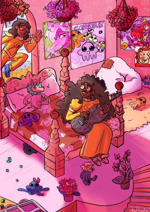 whispedcream: my piece for the @ebonyivoryzineone of my first real attempts to draw a background wit