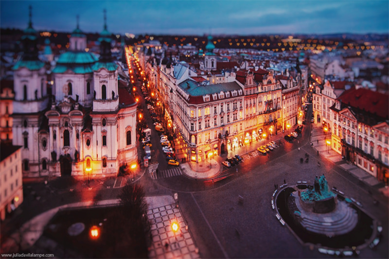 milljoe:  travelthisworld:   Prague at Night Prague, Czech Republic | by Julia Davila-Lampe