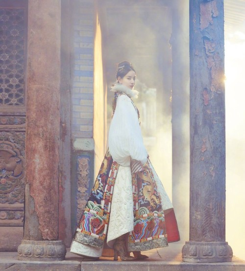 Dong Jie photographed for Harper’s Bazaar China