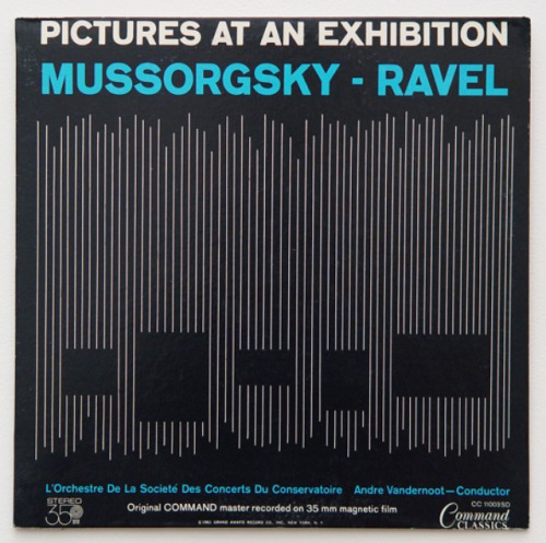 Josef Albers, artwork for Pictures at an Exhibition, Mussorgsky – Ravel, 1961. Command Records