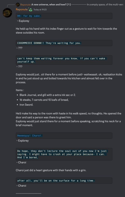Hey, This Thing Exists Now For My Rq Au (Left To Right, And Left To Right To Read The Story Properly)