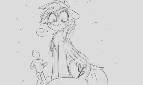 i-am-windows-pone:  erraticjukebox:  Some silly doodles I did that I forgot to post days ago Basically Dash suddenly gets huge and has a panic attack over it  This is aborable! <3  X3!