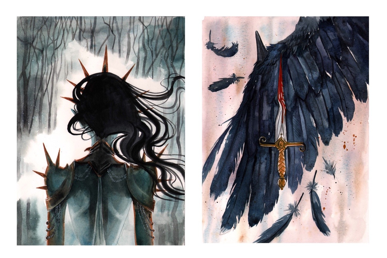 carlationsart:  Chapter Art for Blue Eyes and the Beastling By Carla Wyzgala For