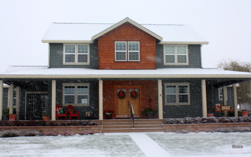 First snow in Independence, OregonINSTAGRAM