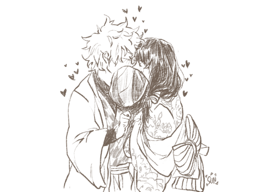 sunwitches:some twitter stuff ///// ahaand bonus:what if gintoki gave that flower pin the one zura w