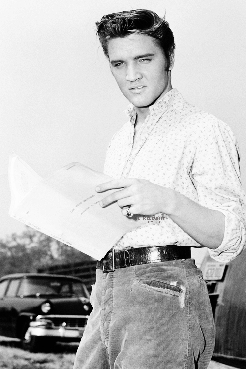 Porn photo vinceveretts:  Elvis on the set of “Love