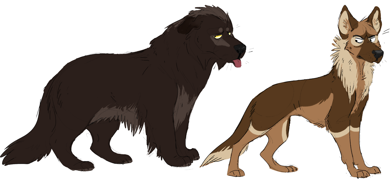luxtempestas:i redrew ocs from my old woof comic….