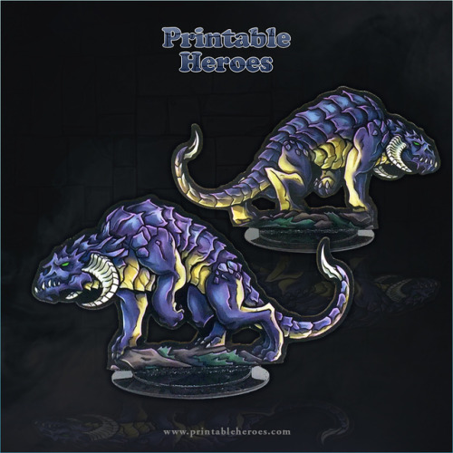 These Chromatic Drake paper miniatures are now available to download for free from the Printable Her