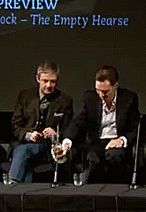 he-said-fu-cough:  Aww his so sweet …look at him pouring water for Martin and then for himself….(i should really stop saying that about a man who is 20 years older than me) 