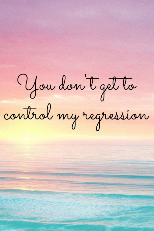 littlekawaiiusagi:Regression positivity!
