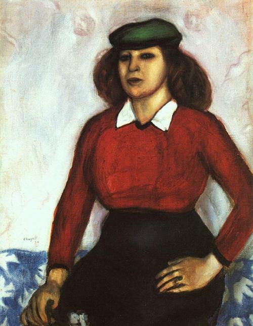 Portrait of artist’s sister (Aniuta), 1910, Marc ChagallMedium: oil,canvashttps://www.wikiart.