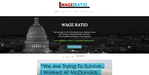 Visit our website to tell us your story. Why do you support wage ratio legislation? To share your st