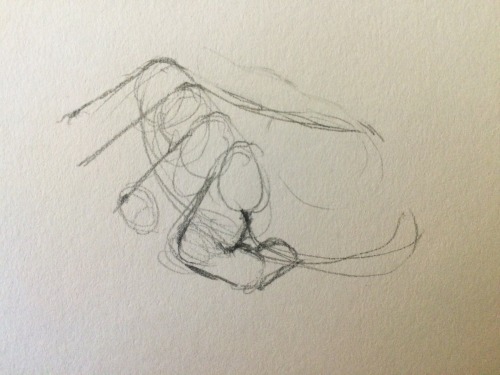 disgruntled-hawk:  How Hawk Draws Hands! Part 2 Even if a joint isn’t going to be seen in the finished drawing, draw it anyway so that you get the pose right. 