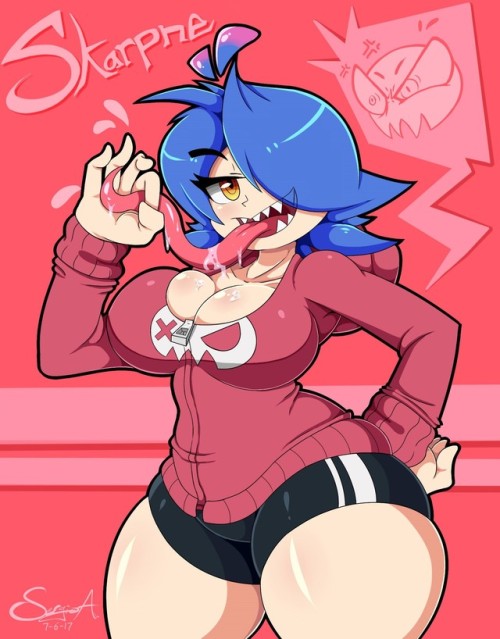 dabbledoodles:  m3hdrawings: JOIN THE SHARP TEETH CLUB!! ::Disclaimer:: The club doesn’t actually exist, having sharp teeth is just a really good design element for a character. Characters belong to Me, @gerph18up, @bewbchan, & @dabbledoodles TWITTER