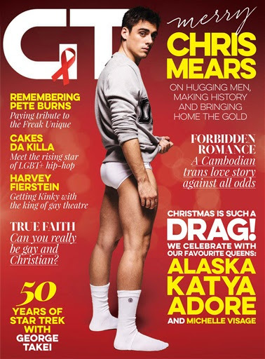 debriefed:Sports Hotties: Chris Mears in his undies on the cover of GT Mag
