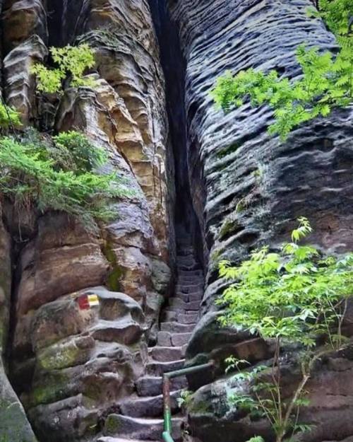 legendary-scholar:  Entrance to Mordor,Prachov Rocks-Czech Republic.