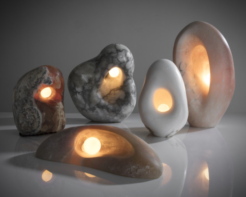 keepingitneutral:Rogan Gregory, “Illuminated Hand Carved Fertility Form Sculptural Lamps,”Translucen