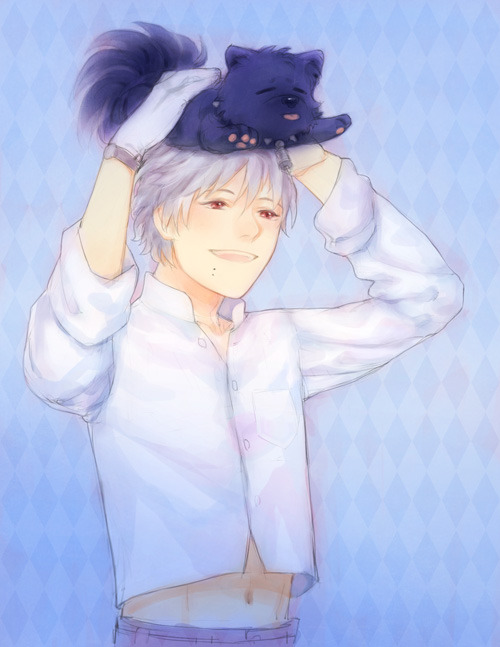 aqueoushumor:  The first pic went over the fluff quota, so the second one was added