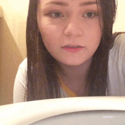 tinybabynymphet:Gotta keep the toilet clean