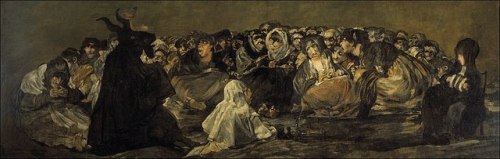 artisticinsight: The Black Paintings by Francisco Goya The Black Paintings are works painted by Spanish artist Francisco Goya (1746-1828), dated around the years 1819 to 1823. They were painted in the artist’s later years, during a time in which Goya’s