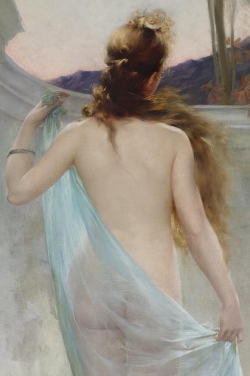 filmonx2:Édouard Marie Guillaume Dubufe 1853-1909.Diana Leaving Her Bath 