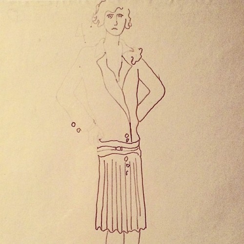 carolinedemaigret: Coco Chanel, drawn by Cocteau in the mid-1920s