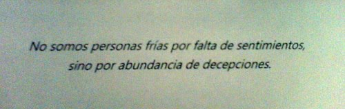 kamilosanchez:  Muchas decepciones…                     