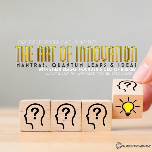 The Art of Innovation with Ethan Blagg, Founder & Ceo of Breker. Today at 7 pm at Dunlap Codding! https://buff.ly/2ZtPVlW
https://www.instagram.com/p/B4bK9Vsh10u/?igshid=19wtacln5kuik