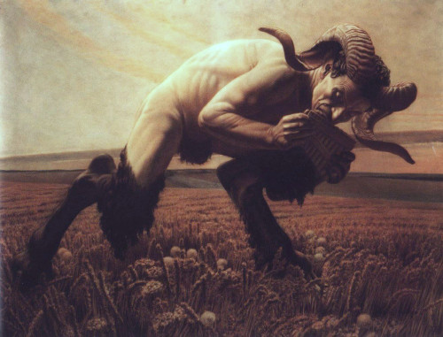 Carlos Schwabe, The Faun, 1923.