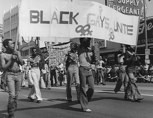 commiepinkofag: Black Gays Unite Los Angeles Christopher Street West pride parade, 1975. Courtesy of ONE National Gay & Lesbian Archives at USC Libraries 