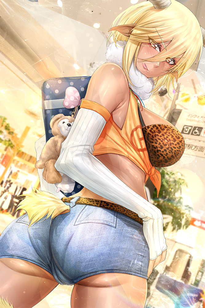 krabbytheartist: Bringing today Zaane from Monster Musume as a Gyaru. A commission