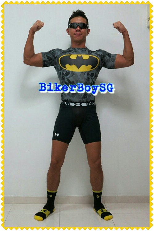 sghard: bikerboysg: Trying to act batman… Stop laughing please! Trying. 