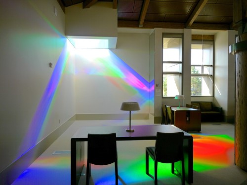 art-tension:Solar Light Art Installation in a California Library - Erskine Solar ArtThe five foot sq