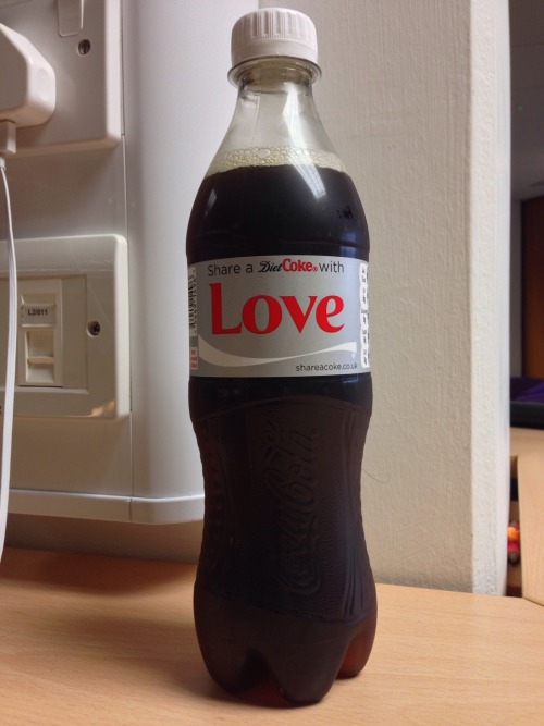 Now, is this to say that I should share a Diet Coke using love, with someone I call ‘Love&rsqu