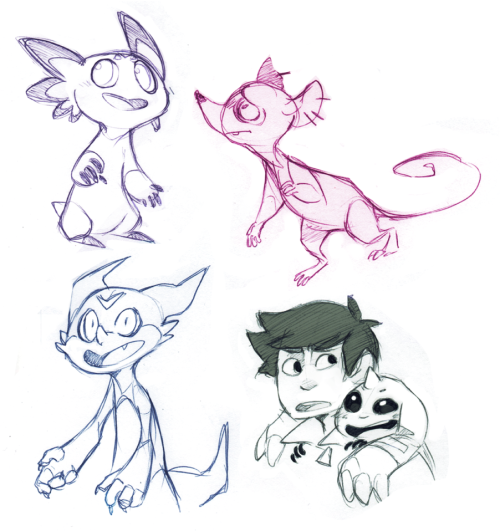 miss-feli:  Some digimon sketches I did today. I just can’t stop drawing these critters :v Also a couple of days ago I watched Tamers again and oooh god did I fell in love with it. 